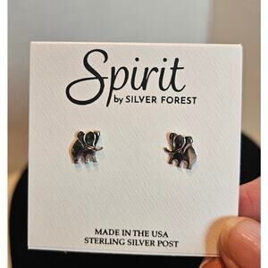Elephant Stud Earrings SPIRIT by Silver Forest New with tag Sterling Silver Post